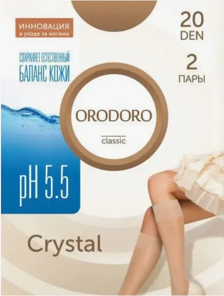 гольфы женские orodoro cristal 20 den (россия) (od-cristal-20) Orodoro (Россия)