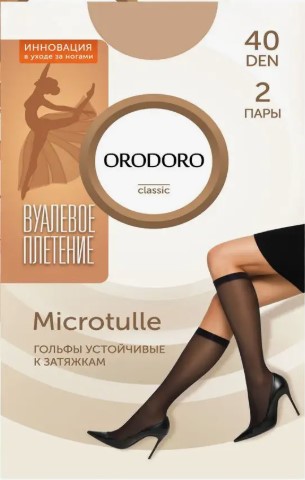 гольфы женские orodoro microtulle 40 den (россия) (od-microtulle-40) Orodoro (Россия)